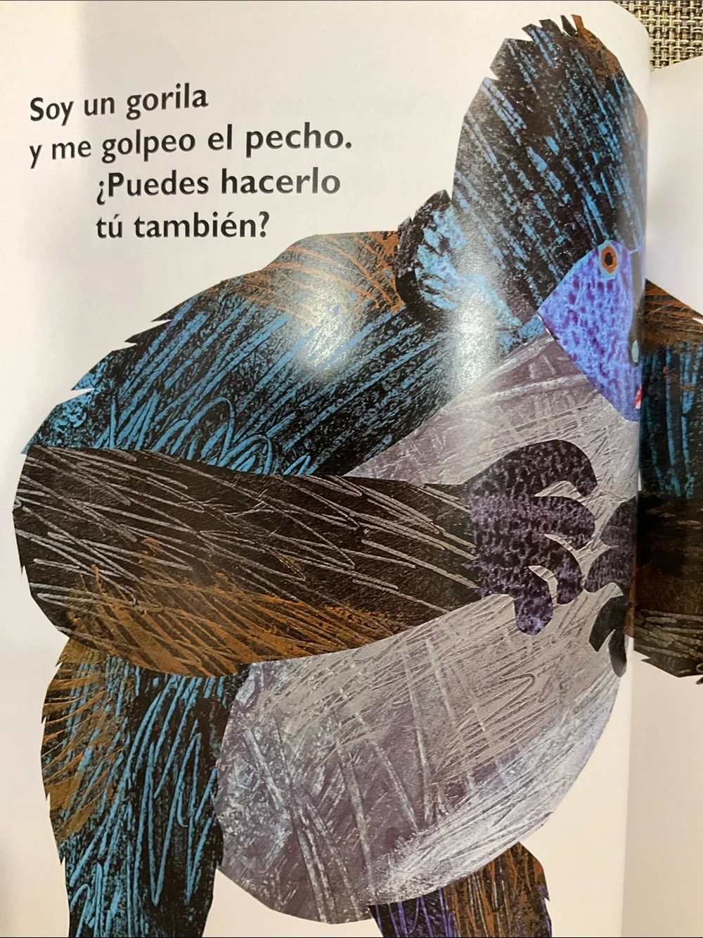 Eric Carle book - De la cabeza a los pies in Spanish NWT